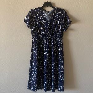 Shein MIDI Dress with smocked waistline